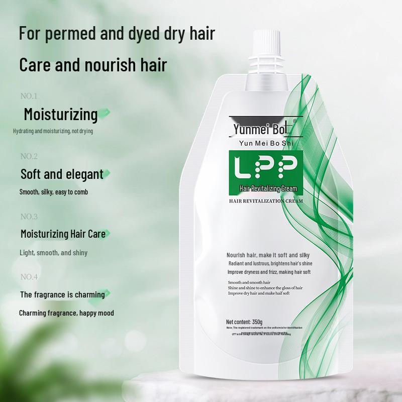 Cinema-Grade Detangling: LPP Smoothing Hair Revitalizing Cream for Curls, Frizzy and Dry Hair Repair