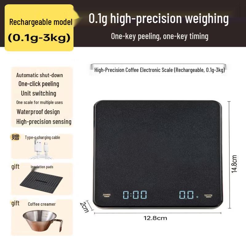 Glass Espresso Measuring Cup with Scale