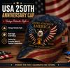 New American Anniversary Baseball Cap D Digital Printing Baseball Cap American Retro Cap