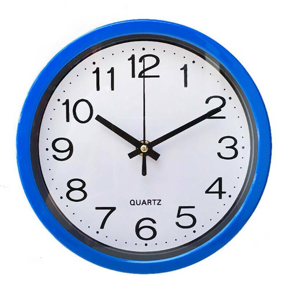 8 Inch Large Vintage Round Modern Decoration Home Bedroom Retro Time Kitchen Nordic Wall Clock Non-Ticking Quartz Clock