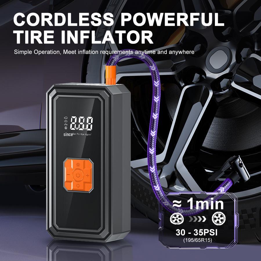 Wireless Electric Portable Tire Inflator for Cars