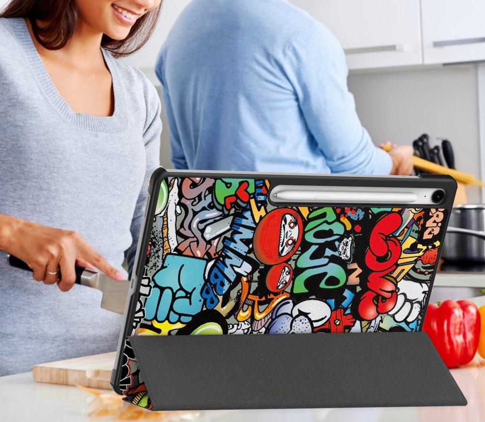 Printed case for Samsung Galaxy Tab S10 FE+ Plus - style and protection in one - graffiti