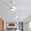Nordic Industrial High-Power Ceiling Fan Light for Living, Study, Dining & Bedroom - American Retro Design.