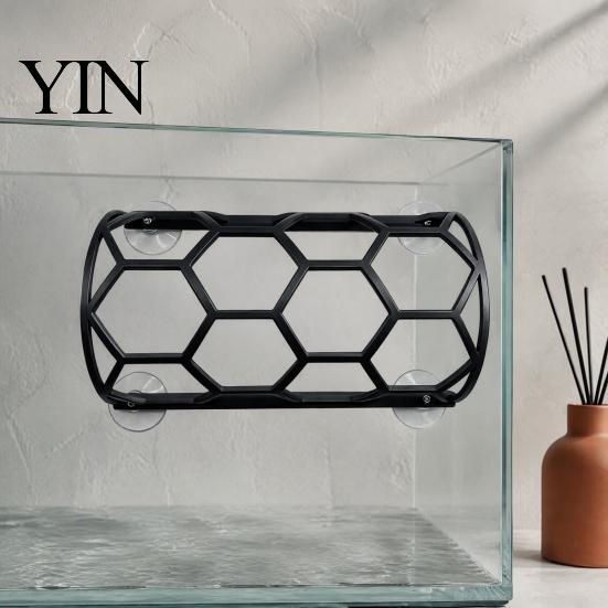 3D Printed Pet Habitat Reptile Honeycomb Climbing Shelf, Suction Cup Snake Tunnel Hide, Rest Platform Glass Tank Space for Ball Python, Lizard,