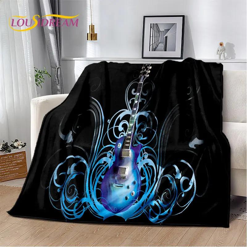 Classical Guitar Electric Guitar Soft Plush Blanket,Flannel Blanket Throw Blanket for Living Room Bedroom Bed Sofa Picnic Cover