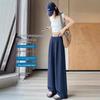 Women's Summer Tencel Linen High-Waist Wide-Leg Pants