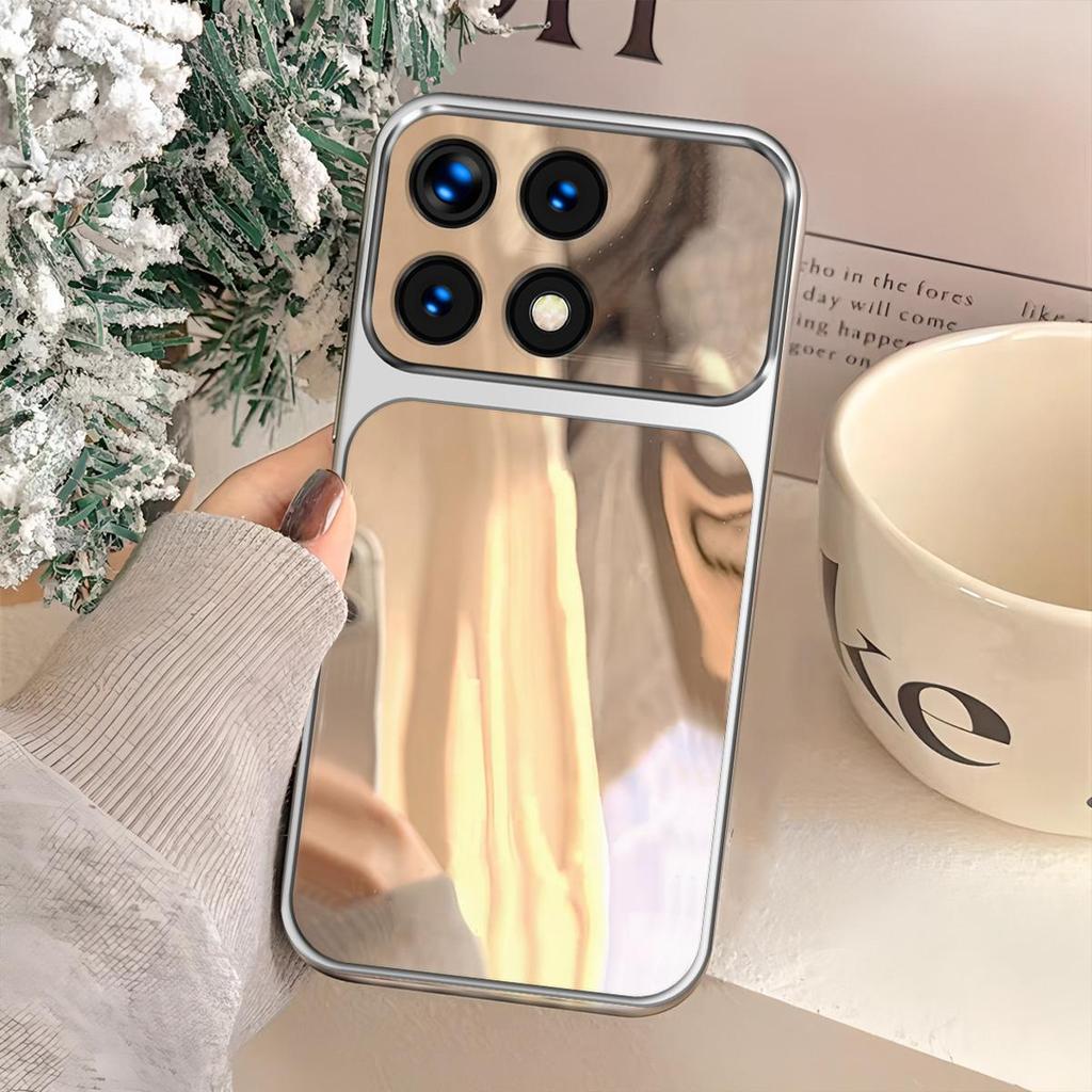 Case for Xiaomi POCO F8 Pro,F6 Pro Trending Big Window Cover Mirror Phone Casing