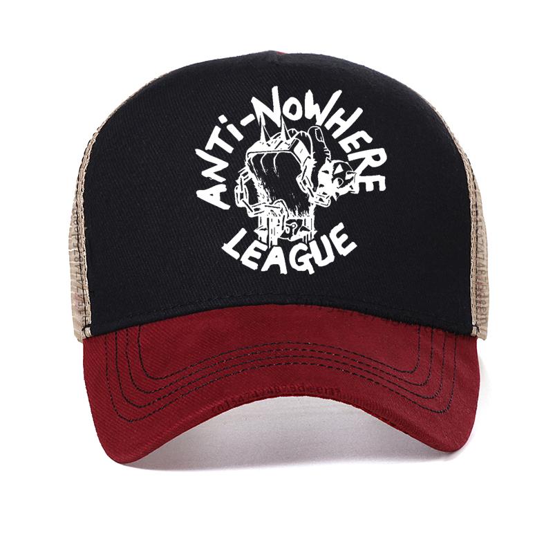 

Anti Nowhere League Punk Rock Band baseball cap Unisex Summer cool mesh trucker hat Women Adjustable Hip Hop Hats Adjustable
