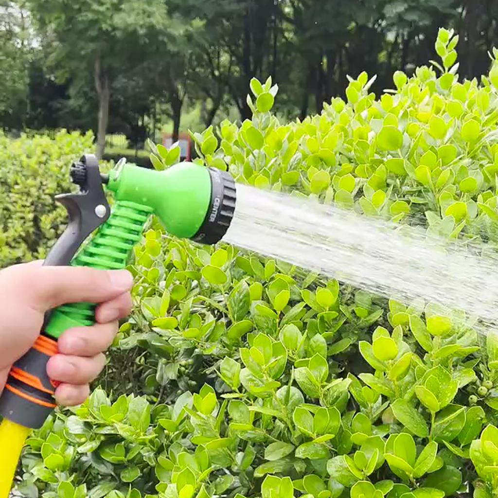 7 Function Water Gun Garden Lawn Plant Flower Vegetable Flower Bed Watering Irrigation Spray Gun Car Washing Home Clean Tool