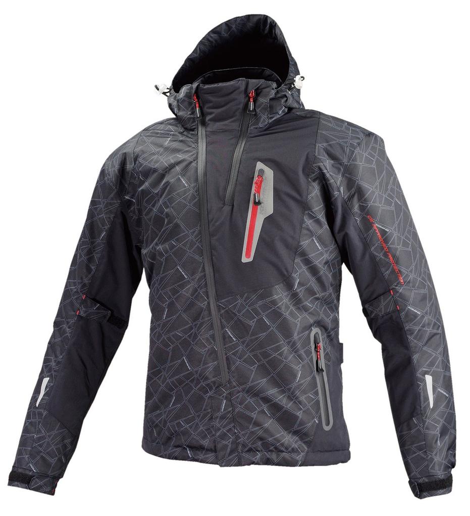 KOMINE Motorcycle Protective Winter Size L Suitable for and CE Level 2 Cold Weather Protection Jacket, Parka, Black, (JK-589 1132), Fall, Winter,