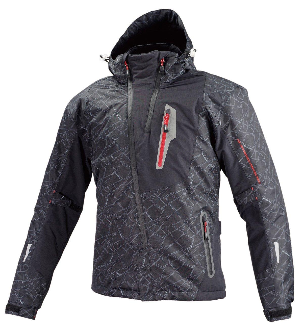 

KOMINE Мотоциклетная защитная зимняя размера L Подходит для и CE Уровень 2 Защитная куртка от холодной погоды, парка, черная, (JK-589 1132), Осень, Зима, чёрный