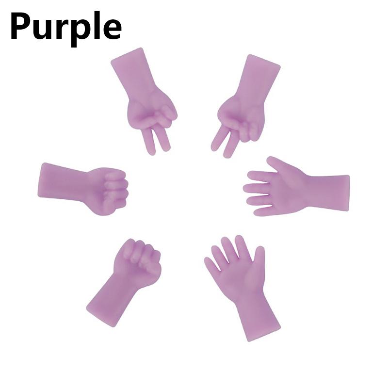 Top Qualität 6 Stück Stich Geste Form Stricken Weben Nadeln Protektoren für DIY Stricken und rutschfeste Nadelspitze Stopper Schwanz Schnalle 6 Stück