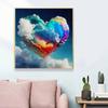 New Arrival 5D DIY Full Circle Diamond Painting "Colorful Clouds of Love" Embroidery Cross Stitch Home Decor Gift
