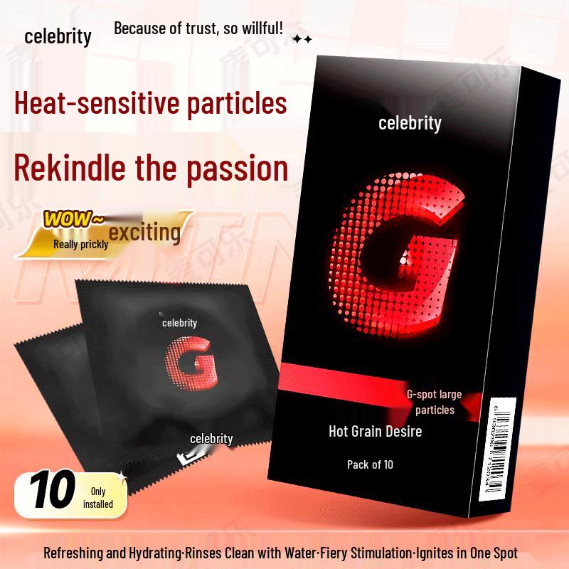 Celebrity Ultra-Thin Time-Delay Ribbed & Dotted Condoms - 10 Pack