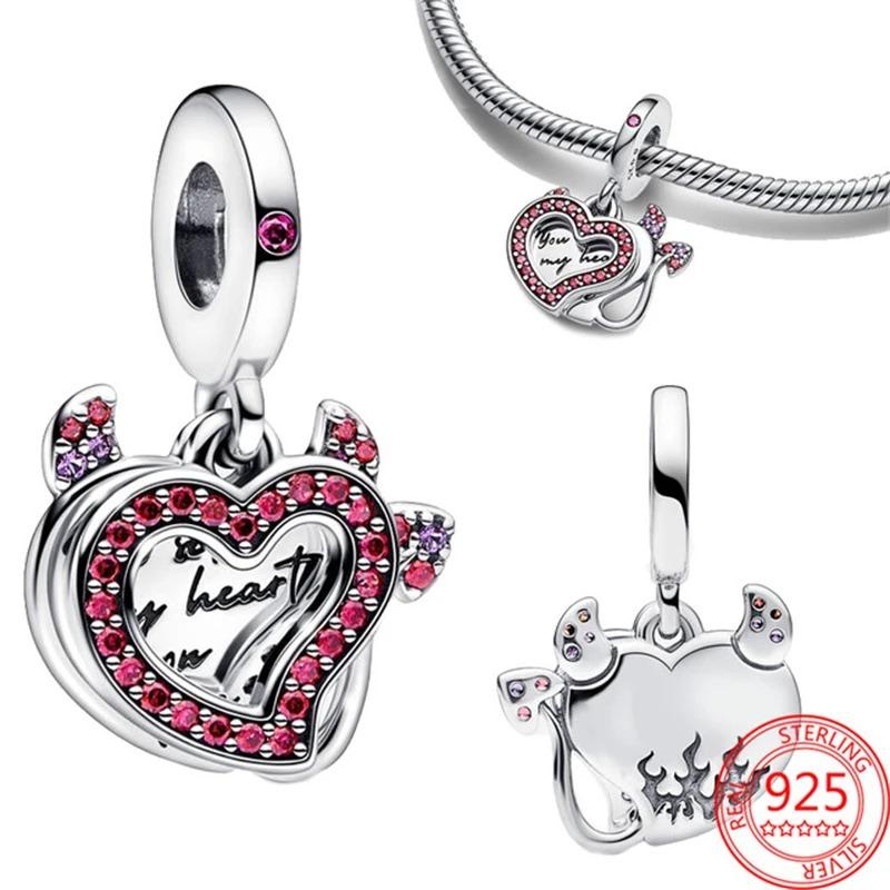 Ciondolo Fascino Argento 925 Fai da Te Torre Porta Castello Nave Angelo per Donne Gioielli Collana Bracciale Boutique