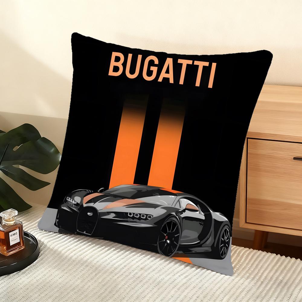 Federa per Cuscino di Lusso B-B-Bugatti Morbidissimo Peluche Corto per Divano di Casa - Cerniera Invisibile Decorazione per la Casa