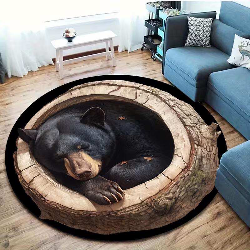 

Non-slip Round Rug with Crescent Moon Design Carpet for Entryway Living Room Bedroom Patio Garden Yard Decor Rug Home Decor 80cm
