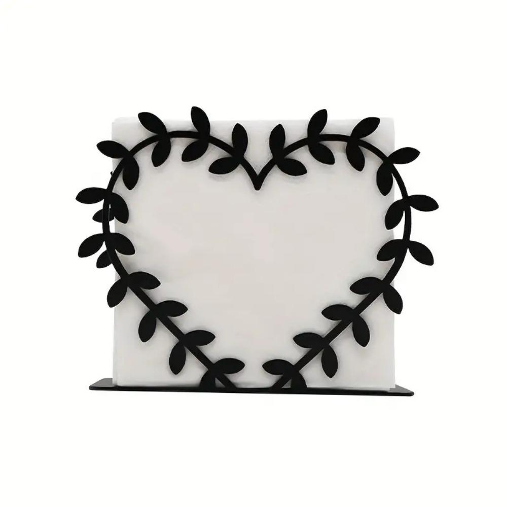 

Durable Storage Tissue Rack Handicraft Desktop Napkin Holder Maple Leaf Napkin Holder Dining Table Style 3