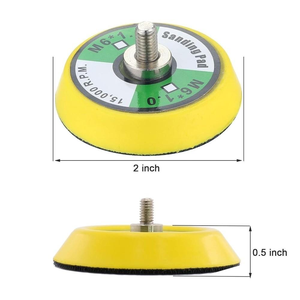 2pcs M6x1 Thread Hook and Loop Backing Pad 15000 RPM Rated Polisher Backing Pad  Sanding Task