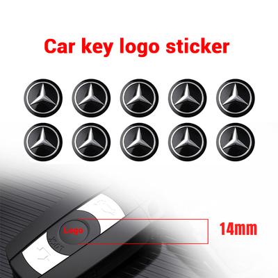 Car Key Emblem Badge Sticker Auto Control Key Logo Decal for Mercedes Benz AMG W205 C300 W203 W206 W108 W124 W126 W140 W168 W211