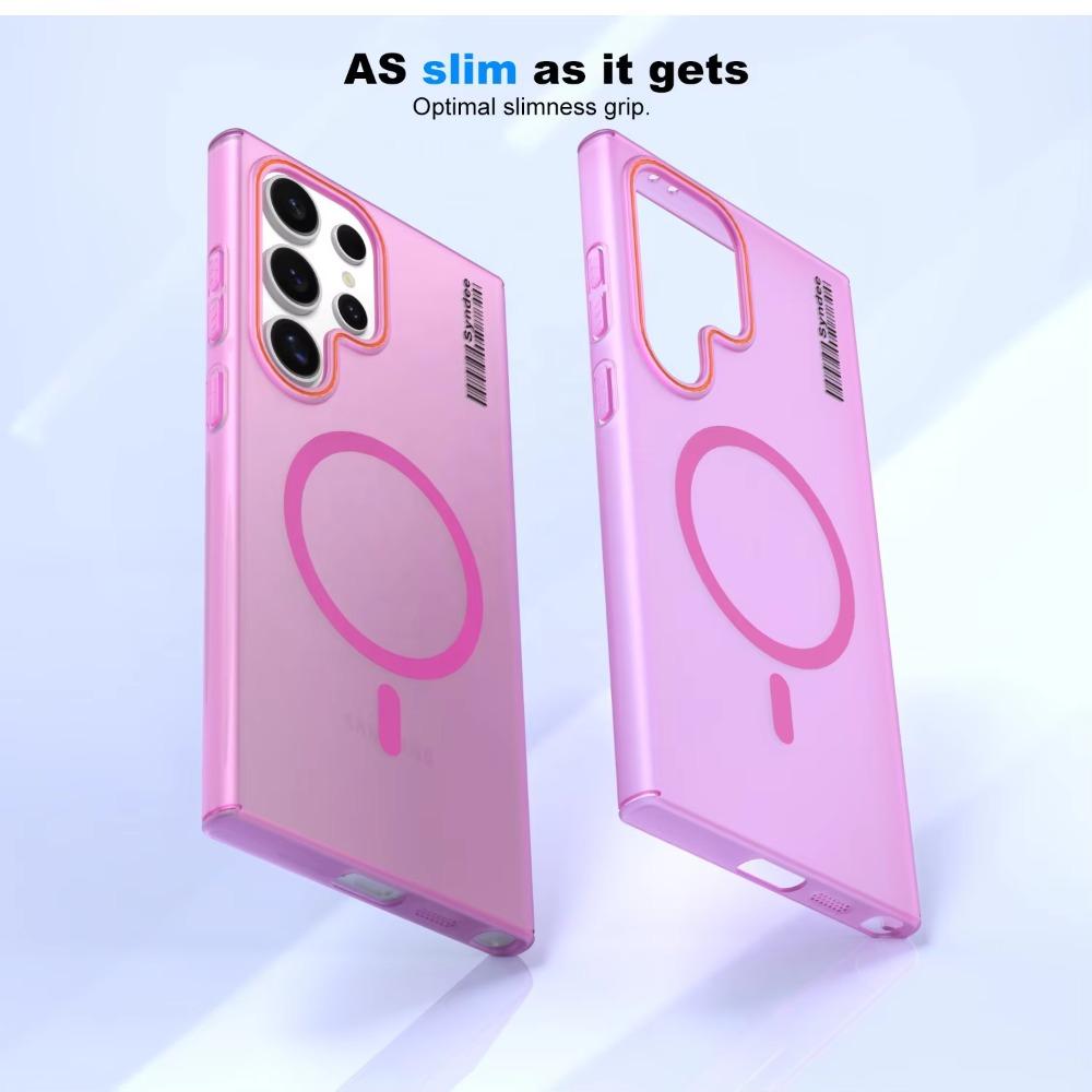 Ultra Thin Magnetic Frosted Clear Phone Case For Samsung Galaxy S26 S25 Ultra S24 S23 S22 Plus Hard PC Skin Feel Protect Cover