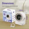 199-Speed Turbo Air Circulator Fan with Digital Display – Wall-Mount and Tabletop Rechargeable Design