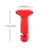 2-piece three in one car multifunctional safety hammer, equipped with emergency window breaker and sharp seat belt cutter