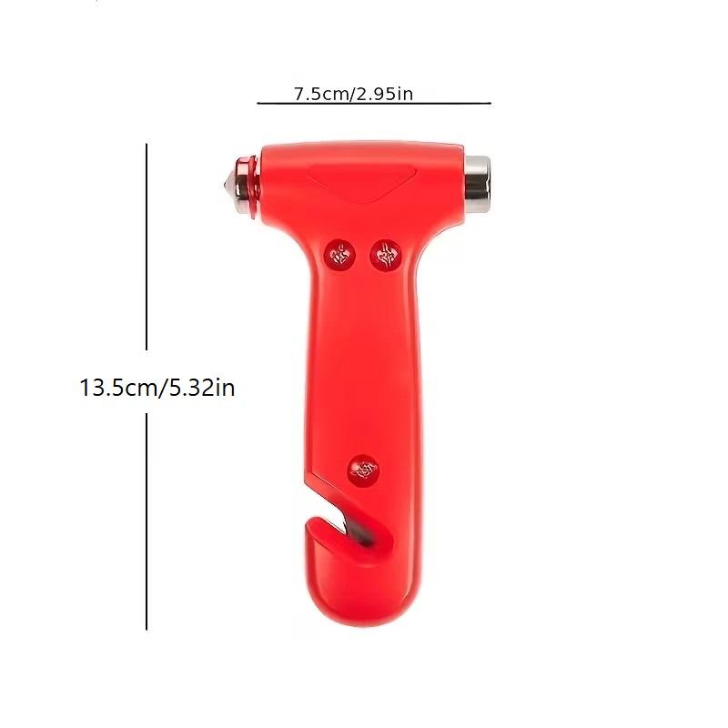 2-piece three in one car multifunctional safety hammer, equipped with emergency window breaker and sharp seat belt cutter