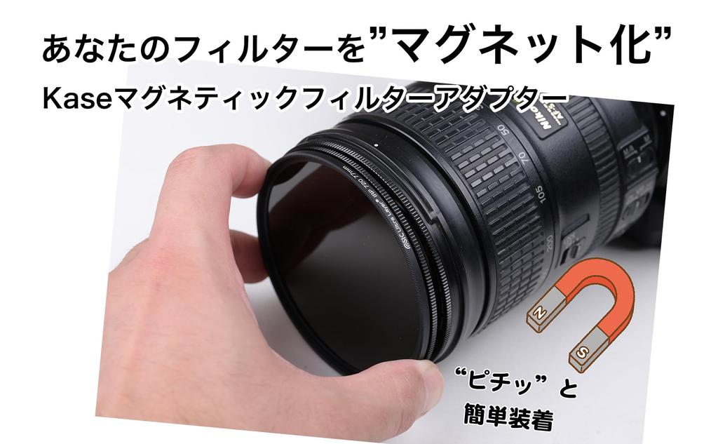 Kase Magnetic Filter Adapter 62mm set (3-piece "A+B+C")