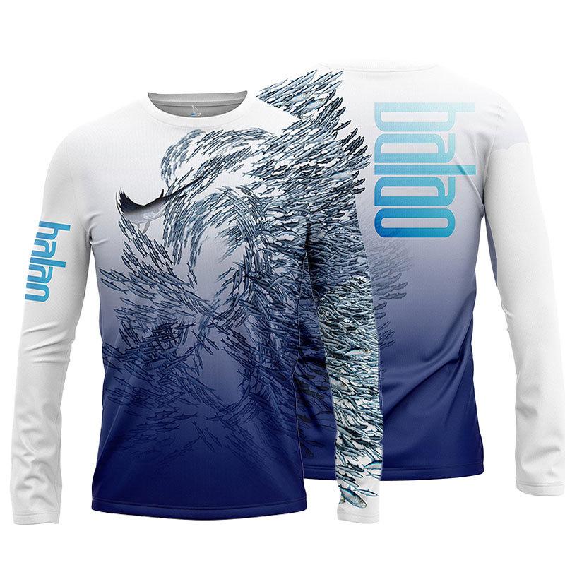 Pánská rybářská košile s potiskem Rybářské oblečení Rybářská košile s dlouhým rukávem - prodyšná UV ochrana Outdoorové sportovní topy s výstřihem 6XL