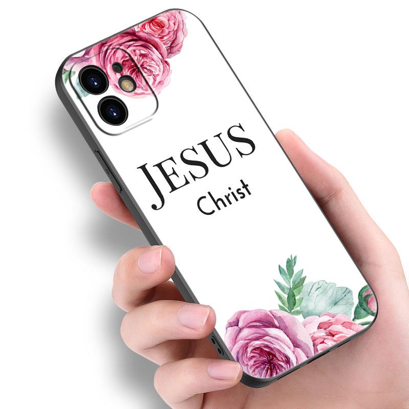 Bible Jesus Christ Christian Case For Apple iPhone 14 13 12 Mini 11 Pro Max 7 8 XR X XS 7 8 Plus SE 2020 2022 Black Cover