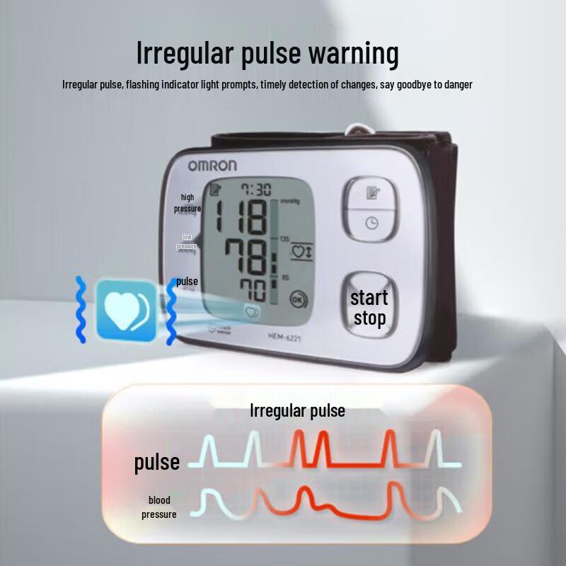 Omron HEM-6221 Wrist Blood Pressure Monitor