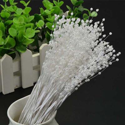 10Pcs/Set Beads Bouquet No Withering Beads Stems Handmade Faux Pearl Bead Bunch for Wedding Celebration Party