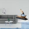 Creative Abstract Ballet Dancer Thinker Statue Figurine Craft Sculpture Ornament for Living Room