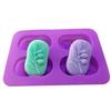 1 Pcs 4 Cavities Oval Olive Tree Silicone Soap Mold DIY Candle Soap Making Kits Handmade Cake Decorating Tools Home Decor Baking