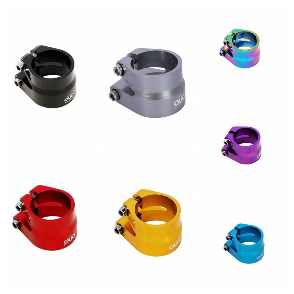 Double Layer Bicycle Seatpost Clamp Aluminum Zinc Zinc Alloy Bike Seat Tube Clip Seat Tube Clamp Bike Parts