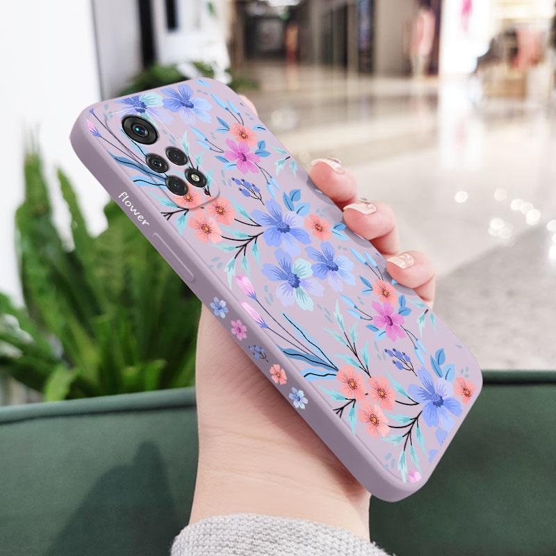 Sweet Flowers Phone Case For Xiaomi Redmi Note 14 13 12 12S 11 11S 11T 10 10A 10T 10S 9T 9 8 7 Pro Plus 10C 9A 9C 9T 4G 5G Cover