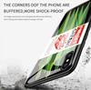 Tempered Glass Phone Case for iPhone Samsung Galaxy Infinix TPU Soft Edge Fashion Popular Food Patterns Shockproof Cover