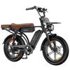Velopro M9 Electric Bicycle 250W Motor 20" Fat Tire Fully Suspended Adult Electric Bicycle 48V 35Ah Hydraulic Brakes 7 Speed With Alarm