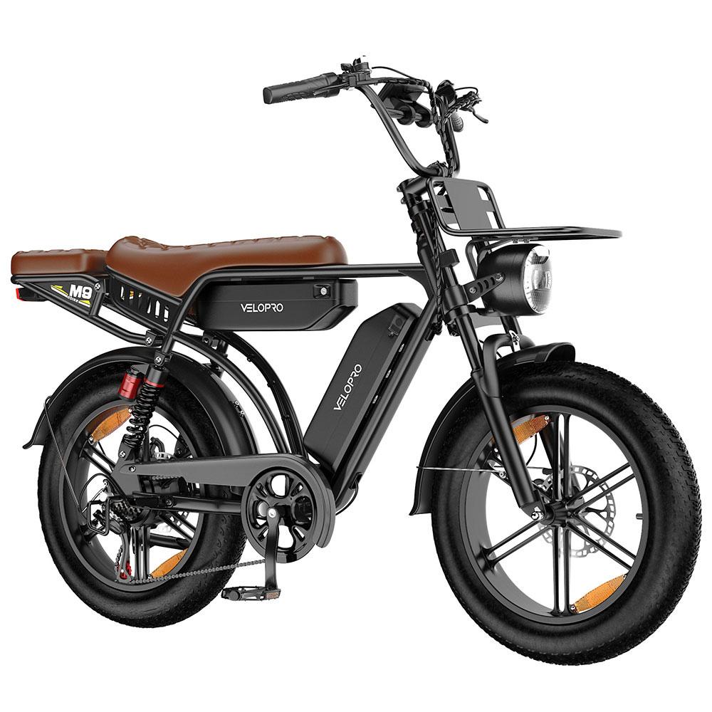 Velopro M9 Electric Bicycle 250W Motor 20" Fat Tire Fully Suspended Adult Electric Bicycle 48V 35Ah Hydraulic Brakes 7 Speed With Alarm