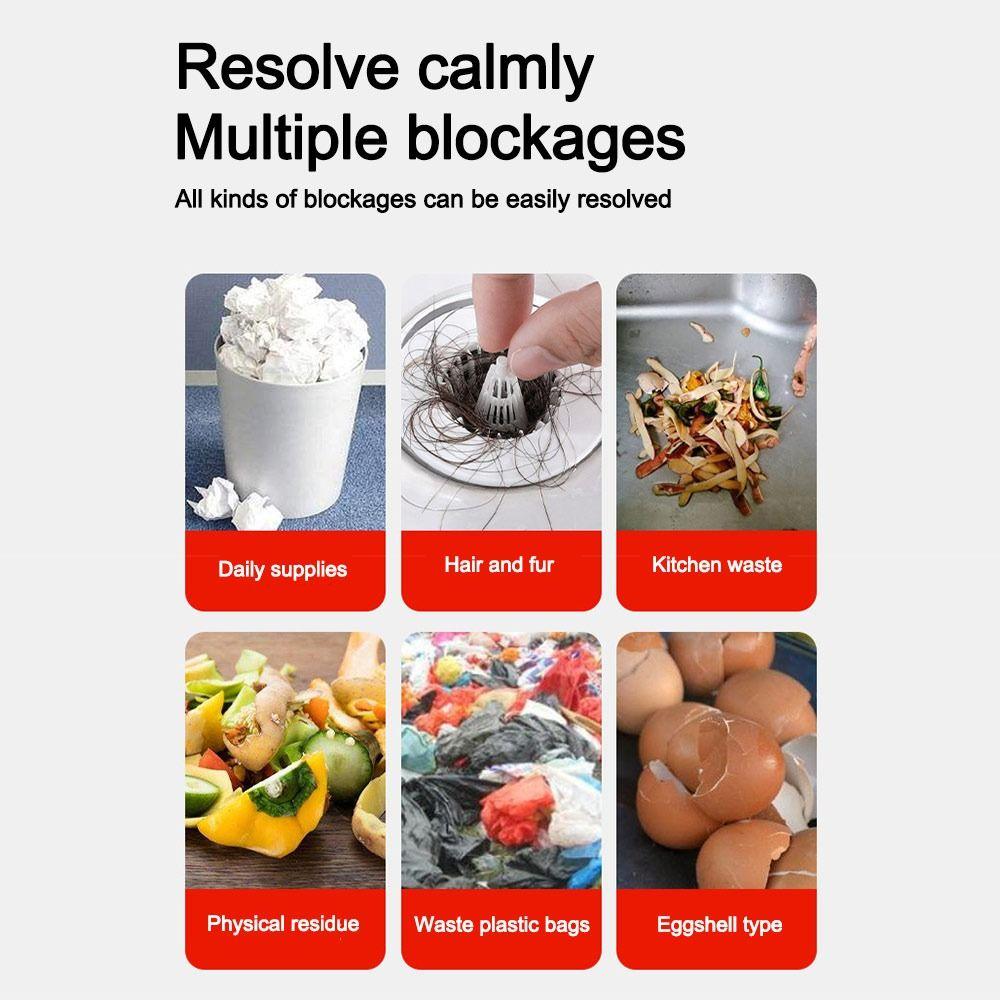 1-5m Elektrische Bohrmaschine Abflussbaggerfeder Verdickter Spülenreiniger für Küche Badezimmer Sanitär