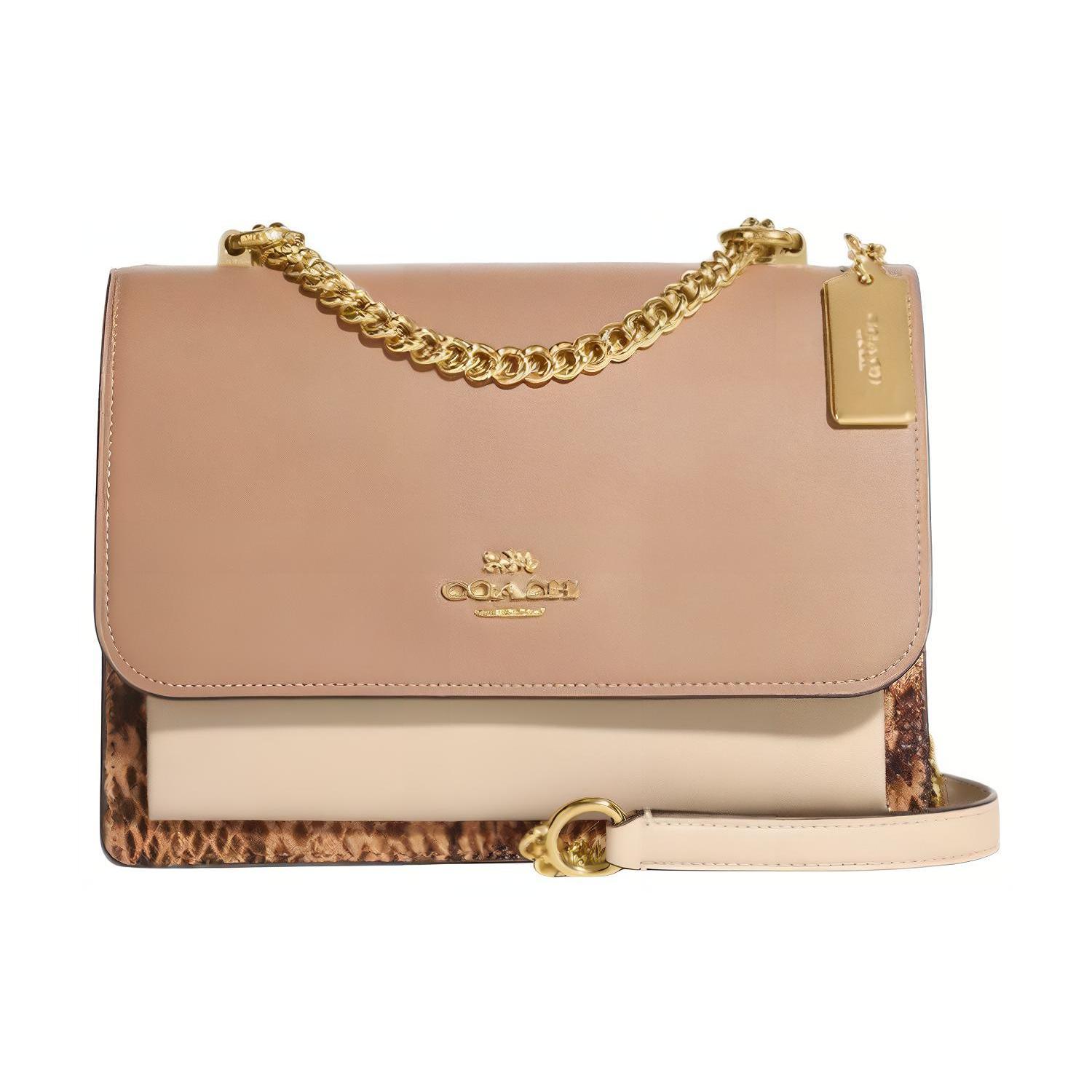 

Новая сумка через плечо COACH Klare из коровьей и овечьей кожи, маленького размера, женская, цвета слоновой кости, CB900-IMOQY 21.5*7*16CM