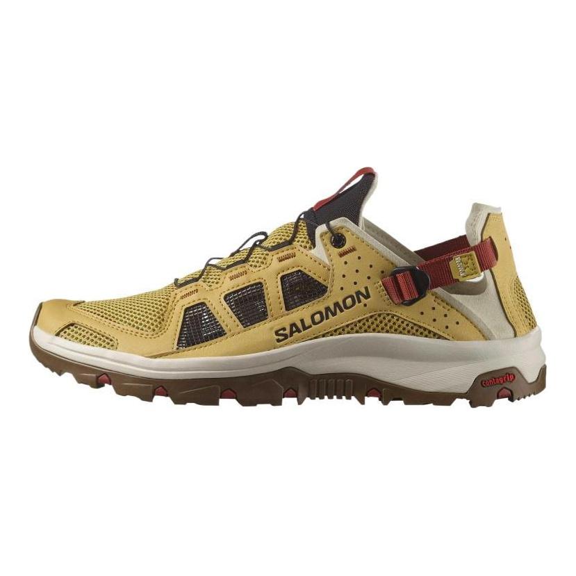 SALOMON Techamphibian 5 Atmungsaktiv Schnelltrocknend Grip Fluss-Trekking-Schuhe Herren Antik Gold Sneaker 477502