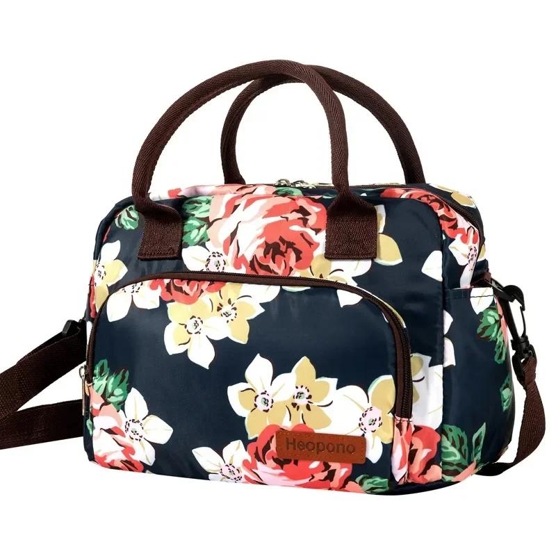 

Oxford Cloth Thermal Bag Portable Large Capacity Cross-body Portable Lunch Box Bag Cooler Bag Lunch Bags for Women kids