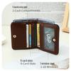 New Women's Lightweight Calfskin Wallet - Patchwork Color Block Design, Multi-Card Slots, Portable & Versatile.