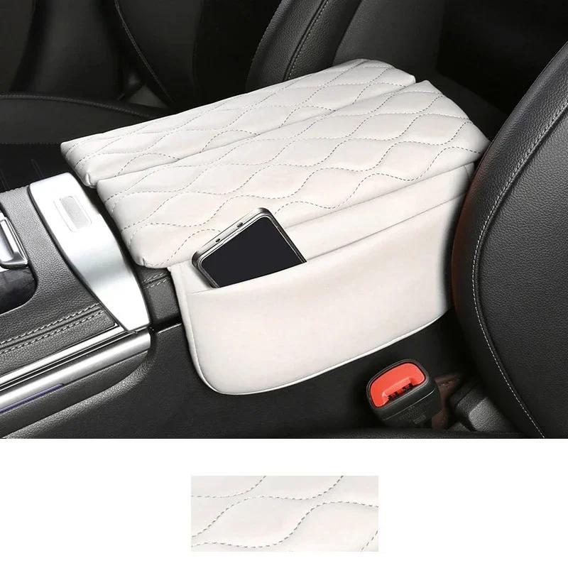 For Mercedes Benz C CLE GLC Class W206 X254 Center Armrest Box Console Box Storage Box Leather Trim Cover Interior Acccessories
