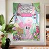 Cute Esther Bunny Rabbit Cartoon Tapestry Wall Hanging Decoration Household Home Decor