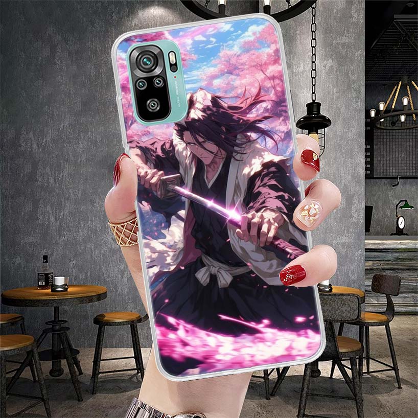 Bleach Kuchiki Byakuya Soft Phone Case For Xiaomi Redmi Note 15 14 14S 13 12 Pro Plus 12S 11 11S 11E 10 10S 11T 5G Fundas Coque