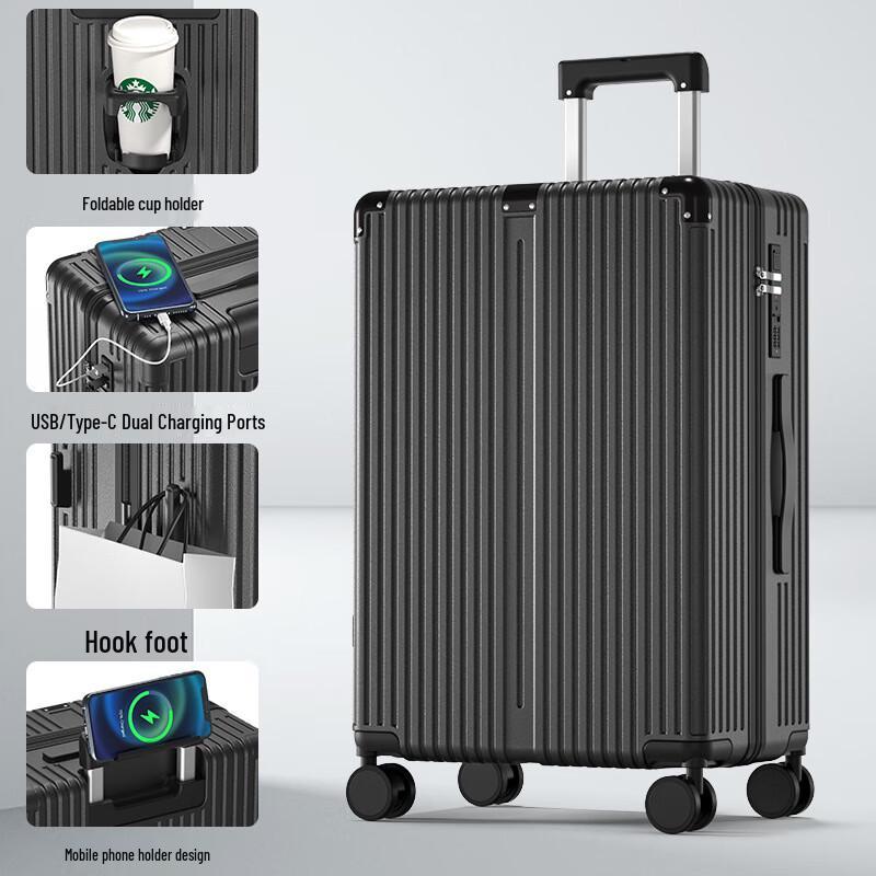 KarLot Student Universal Wheel Travel Suitcase 24 inch