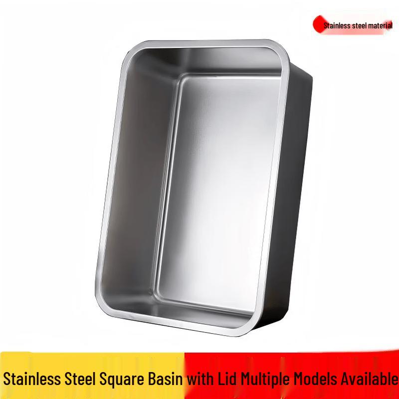 Di Ruien Thickened Stainless Steel Storage Tray 27x20x4.8cm (1pc)